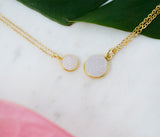 Cali – Gold Filled Round Druzy Necklace