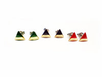 Triangle Handpainted Earrings