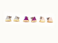Triangle handpainted Earrings