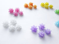 Resin Sparkle Konpeito earrings. star fragment studs. choose from 7 colors