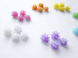 Resin Sparkle Konpeito earrings. star fragment studs. choose from 7 colors