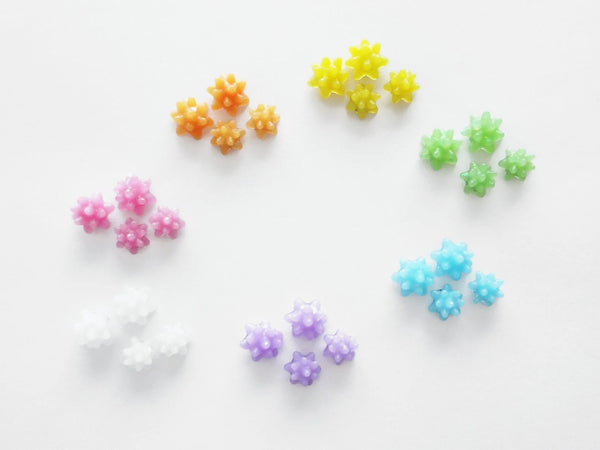 Resin Sparkle Konpeito earrings. star fragment studs. choose from 7 colors