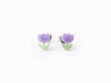 Itty bitty sparkle tulip earrings