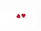 Itty bitty heart and sparkle emoji earrings