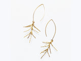 Golden Tree Branch Earrings