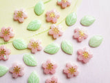 Sakura and Leaf Earrings