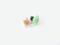 Sakura and Leaf Earrings