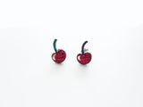 Glitter Cherry Earrings