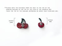 Glitter Cherry Earrings