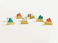 Triangle Handpainted Earrings