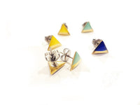 Triangle Handpainted Earrings